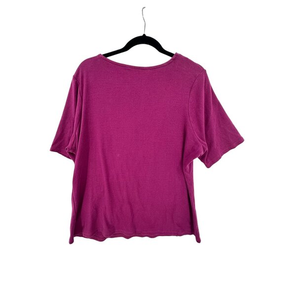 Lane Bryant Twist Front V-Neck Top Size 18/20 Casual Relaxed School Career - Picture 7 of 7
